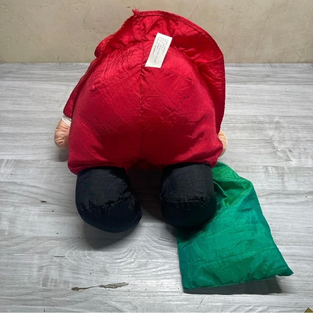 International Silver Co. Paracutes Vintage Nylon Parachute Stuffed Santa Claus